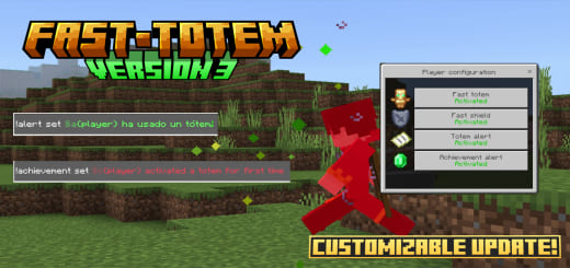 Addon: Quick Totem [1.20+] Minecraft PE / Bedrock [xfgiven_vers]