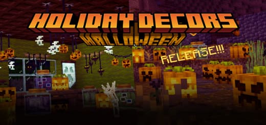 Mod: Halloween decorations [1.20+] Minecraft PE / Bedrock [xfgiven_vers]