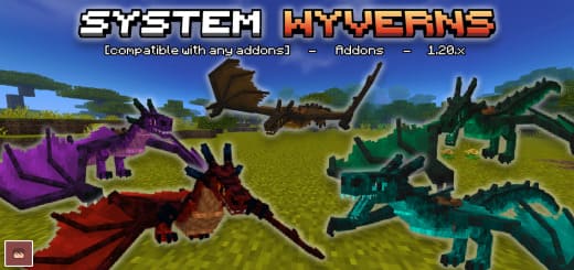 Mod: Wyverns [1.20+] Minecraft PE / Bedrock [xfgiven_vers]