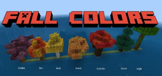 Resourcespak: Multicolored foliage [1.20+] Minecraft PE / Bedrock [xfgiven_vers]