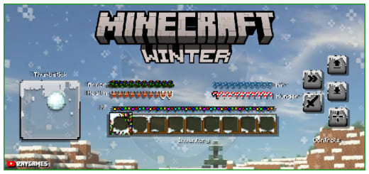 Textures: Winter Interface [1.20+] Minecraft PE / Bedrock [xfgiven_vers]