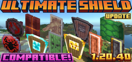 Mod: Cool Shields [1.20+] Minecraft PE / Bedrock [xfgiven_vers]