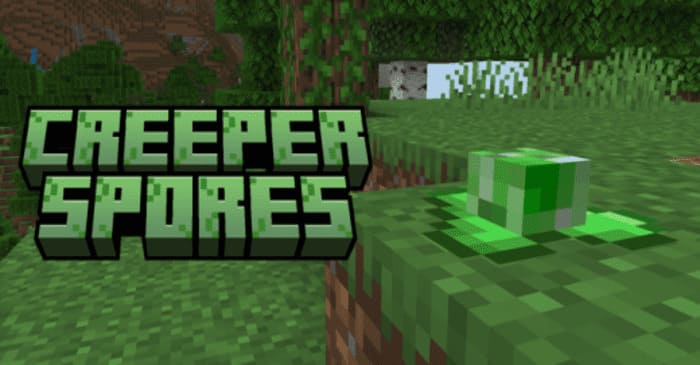 Mod: Creeper Spores [1.20+] Minecraft PE / Bedrock [xfgiven_vers]