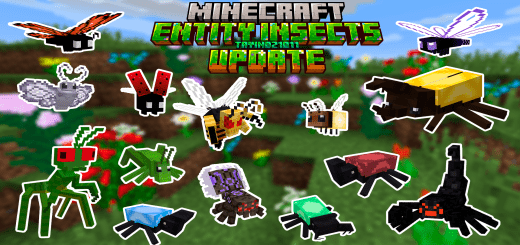 Mod: Insects [1.20+] Minecraft PE / Bedrock [xfgiven_vers]