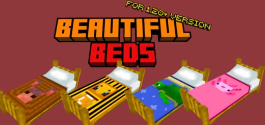 Textures: Beautiful Beds [1.20+] Minecraft PE / Bedrock [xfgiven_vers]