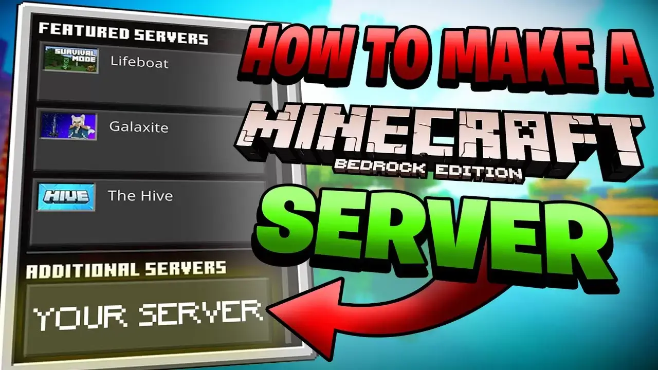 HOW TO CREATE YOUR OWN SERVER IN MINECRAFT BEDROCK EDITION? Minecraft PE / Bedrock [xfgiven_vers]