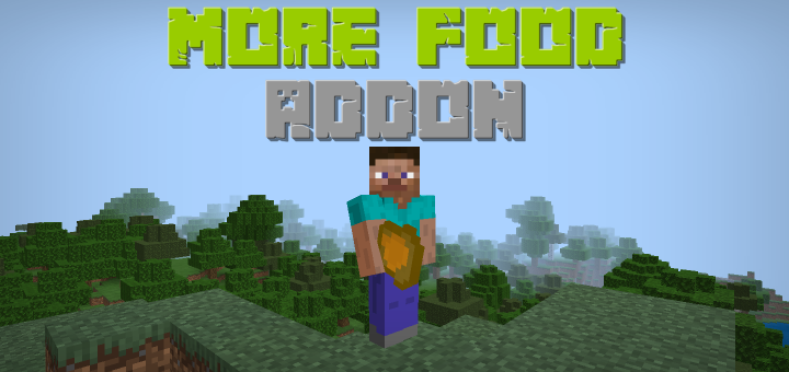 FOOD ADDON FOR MINECRAFT 1.12+ Minecraft PE / Bedrock [xfgiven_vers]