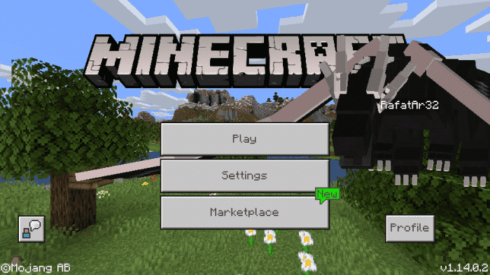Minecraft PE on phone