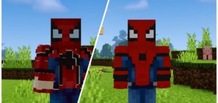 Skins: Spider-Man Minecraft PE / Bedrock [xfgiven_vers]