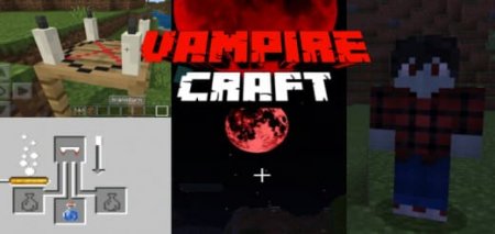 Mod: Vampires [1.20+] Minecraft PE / Bedrock [xfgiven_vers]