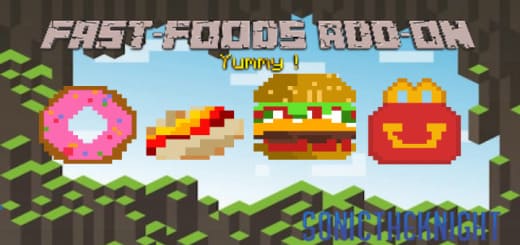 Mod: Fast Food Minecraft PE / Bedrock [xfgiven_vers]