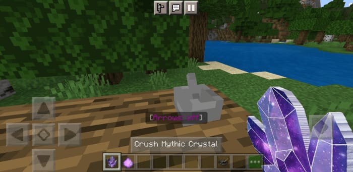 Making Amethyst Powder in Minecraft PE