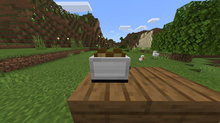 Toaster in Minecraft PE (Bedrock)