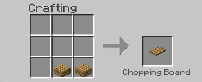 Chopping Board in Minecraft PE (Bedrock)