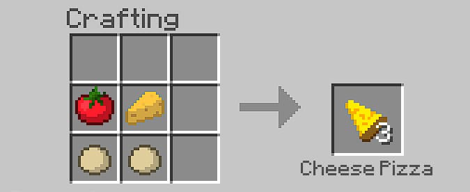 Pizza in Minecraft PE (Bedrock)