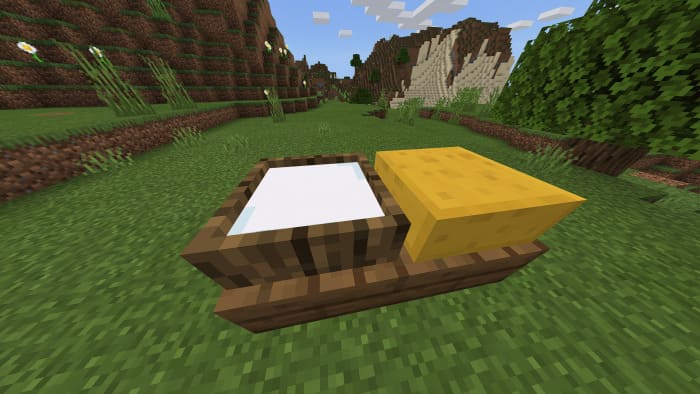 Making Cheese in Minecraft PE (Bedrock)