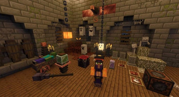 Halloween in Minecraft PE (Bedrock)
