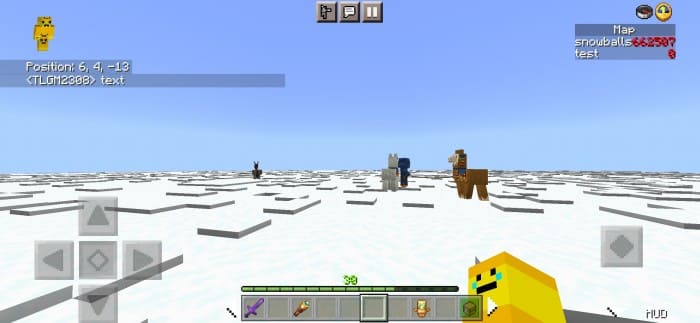 New game interface in Minecraft PE (Bedrock)
