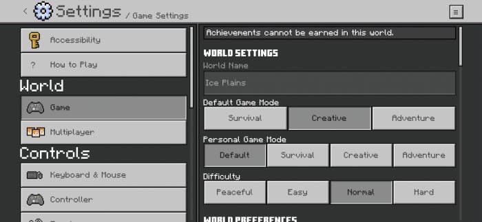 New customizations in Minecraft PE (Bedrock)