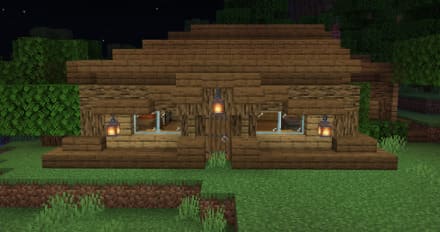 House in Minecraft PE (Bedrock)