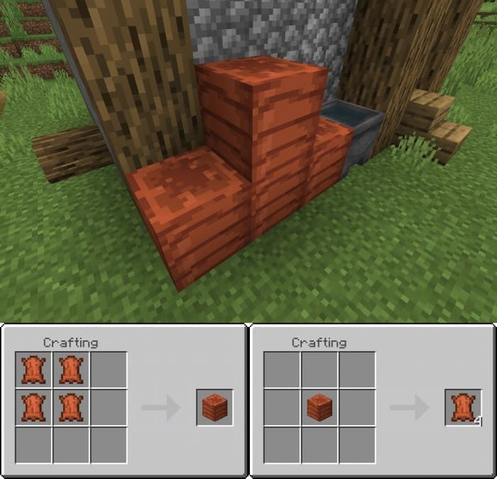 Leather Block in Minecraft PE (Bedrock)