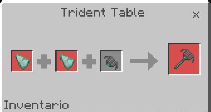 Improved Neserite Trident in Minecraft PE (Bedrock)