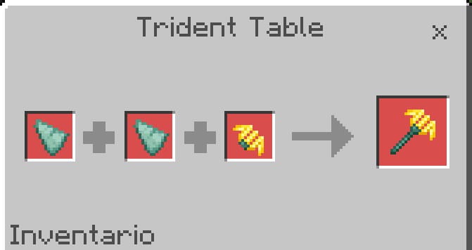 Miner's Trident in Minecraft PE (Bedrock)