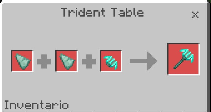 Improved Diamond Trident in Minecraft PE (Bedrock)