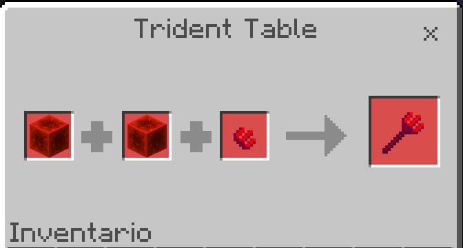 Redstone Trident in Minecraft PE (Bedrock)