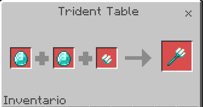 Алмазный трезубец в Майнкрафт ПЕ (Бедрок)
