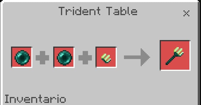 Ender Trident in Minecraft PE (Bedrock)