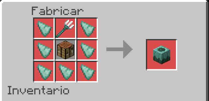 Workbench for Crafting Tridents in Minecraft PE (Bedrock)