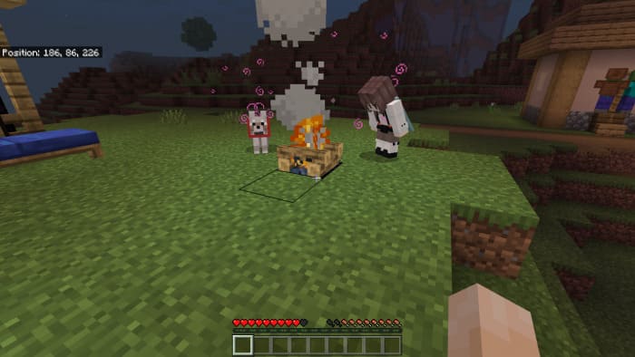 Healing Campfire in Minecraft PE (Bedrock)