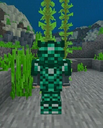 Neptunium Armor in Minecraft PE (Bedrock)