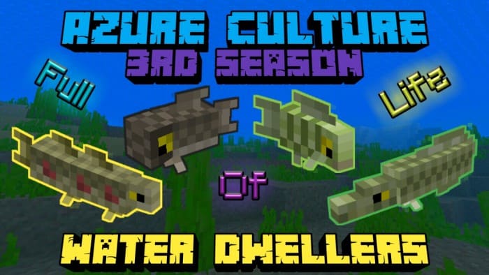 Mod: Underwater Dwellers [1.20+] Minecraft PE / Bedrock [xfgiven_vers]