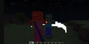 Sword Attack in Minecraft PE (Bedrock)