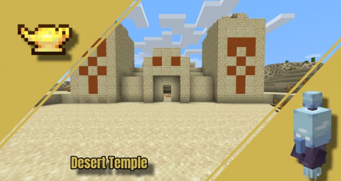 Artifact in Desert Temple in Minecraft PE (Bedrock)