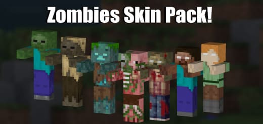 Skins: Zombie Pack [1.19+] Minecraft PE / Bedrock [xfgiven_vers]