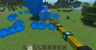 Ice Staff in Minecraft PE (Bedrock)