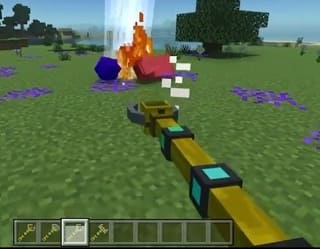 Thunder Staff in Minecraft PE (Bedrock)
