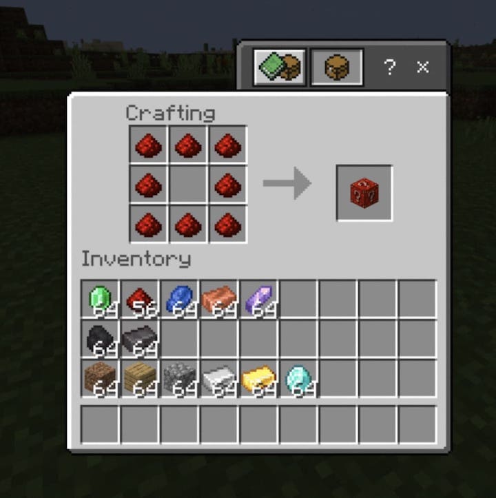 Lucky Block Crafts in Minecraft PE (Bedrock)