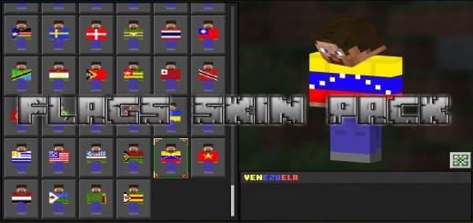 Skins: Country Flags [1.19+] Minecraft PE / Bedrock [xfgiven_vers]