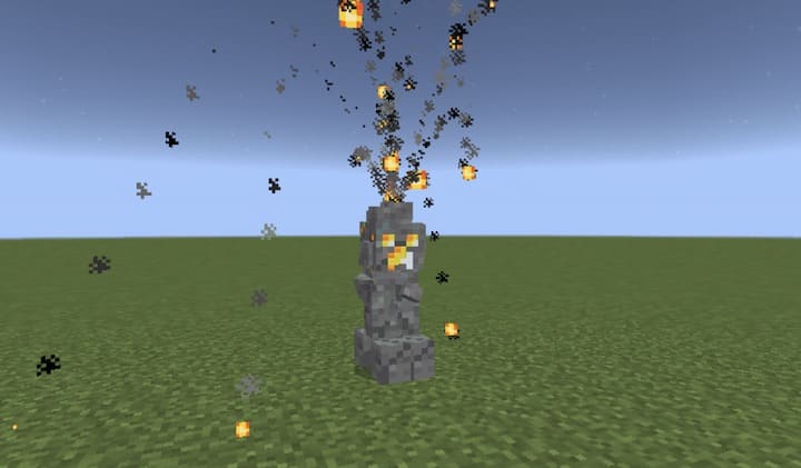 Creeper in Minecraft PE (Bedrock)