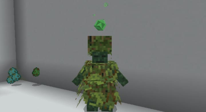 Living tree in Minecraft PE (Bedrock)