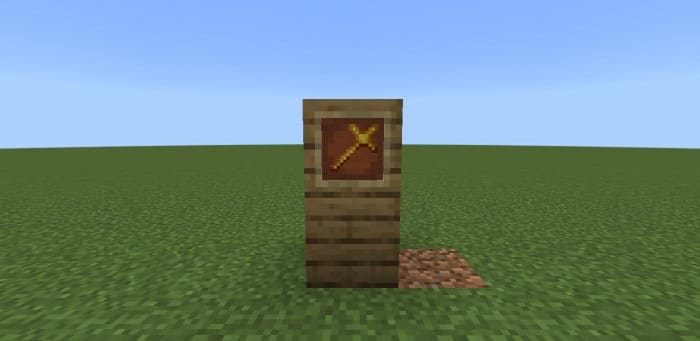 Cross in Minecraft PE (Bedrock)