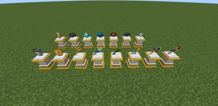 Pedestals in Minecraft PE (Bedrock)