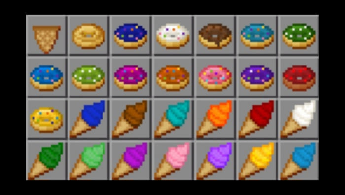 New Year's Food in Minecraft PE (Bedrock)