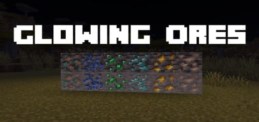 Mod: Ores glow [1.20; 1.21+] Minecraft PE / Bedrock [xfgiven_vers]