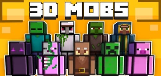 Skins: Cartoon Mobs [1.19; 1.20+] Minecraft PE / Bedrock [xfgiven_vers]