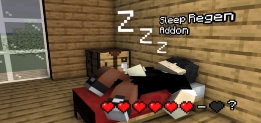 Addon: Sleep regenerates [1.20+] Minecraft PE / Bedrock [xfgiven_vers]